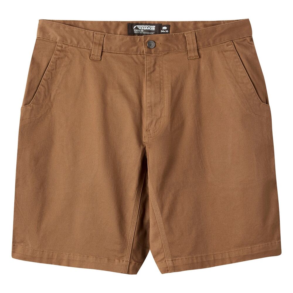 Mountain Khakis Teton Shorts Chino Relaxed Classic Twill Stretch Tobacco 44x8